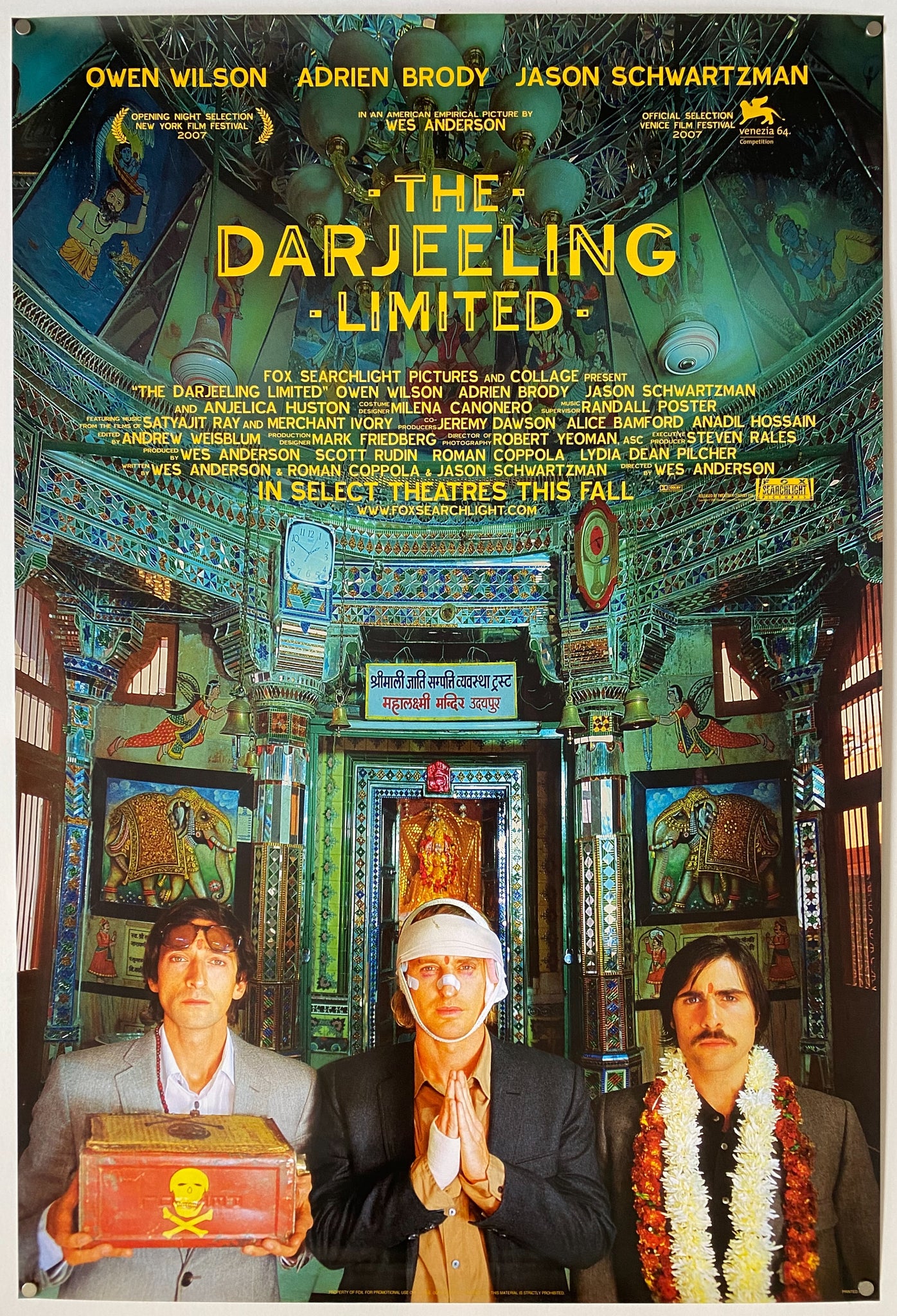 Movie Posters The Darjeeling Limited 27 x 40